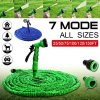 flexible garden hose car washing gardening hose multifunction nozzle spray gun to watering car garden accessories 25ft