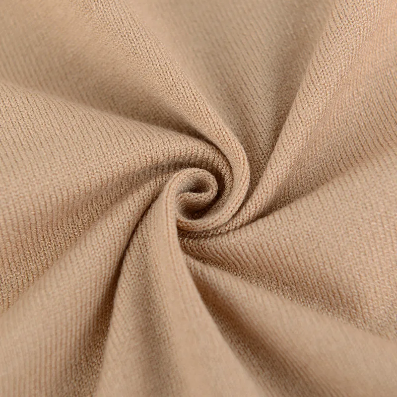 2019 осень зима офисное женское облегающее трикотажное платье с круглым вырезом