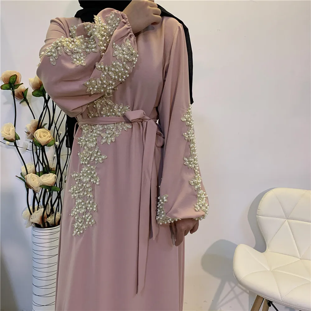 Eid Mubarak Abaya Дубай Турция мусульманская мода Женский хиджаб платье одежда кафтан