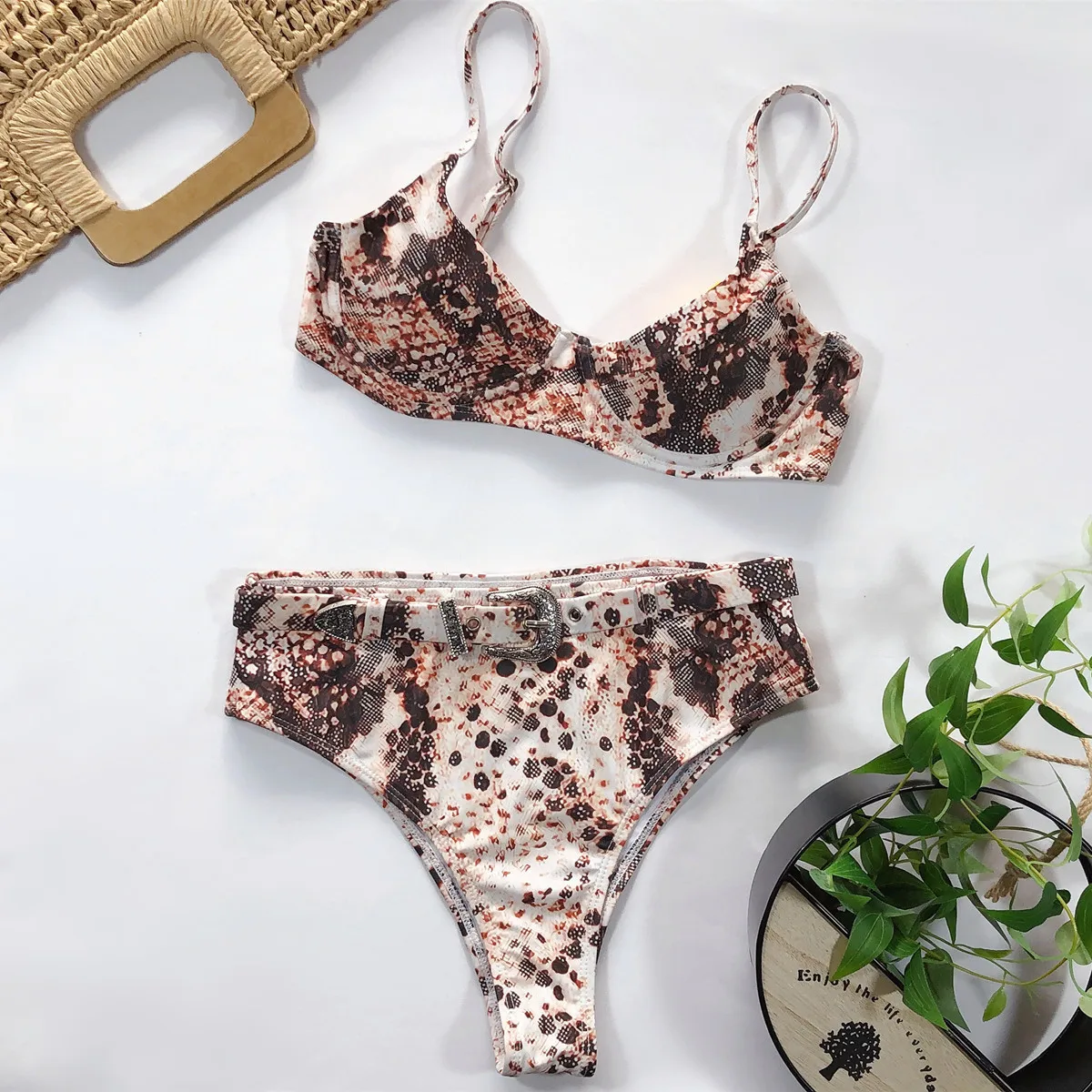 

Sexy Leopard Print Push Up Bikini Set Snakeskin Bikinis Women Swimwear Swimsuit Biquini Swimming Bathing Suit maillot de bain