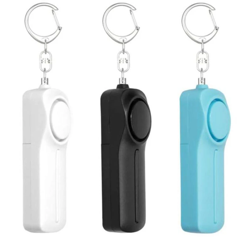 

3 Pcs Personal Sound Alarm with Keychain 130DB Loud Alarms Powered with LED Light for Women,Elderly,Kids in Emergency