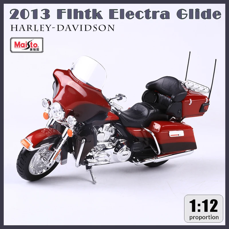 Модель мотоцикла Maisto 1:12 Harley-Davidson 2013 Flhtk Electra Glide из сплава коллекционная