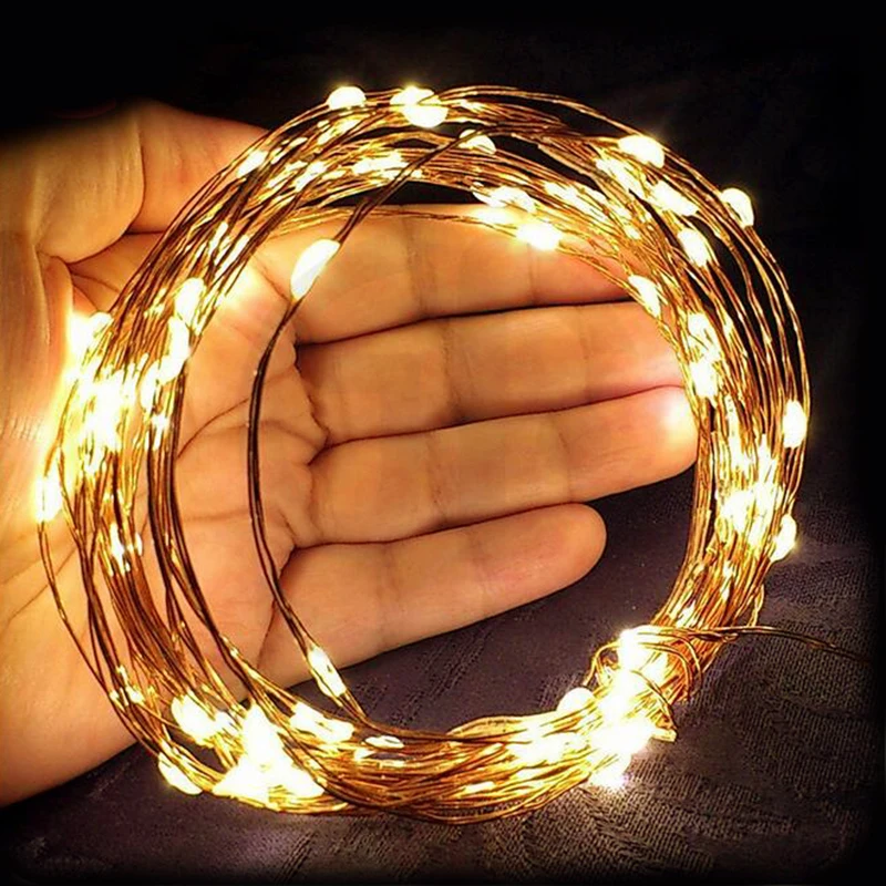 

10M USB LED String Light Waterproof LED Copper Wire String Holiday Outdoor Fairy Lights For Christmas Party Wedding Decoration