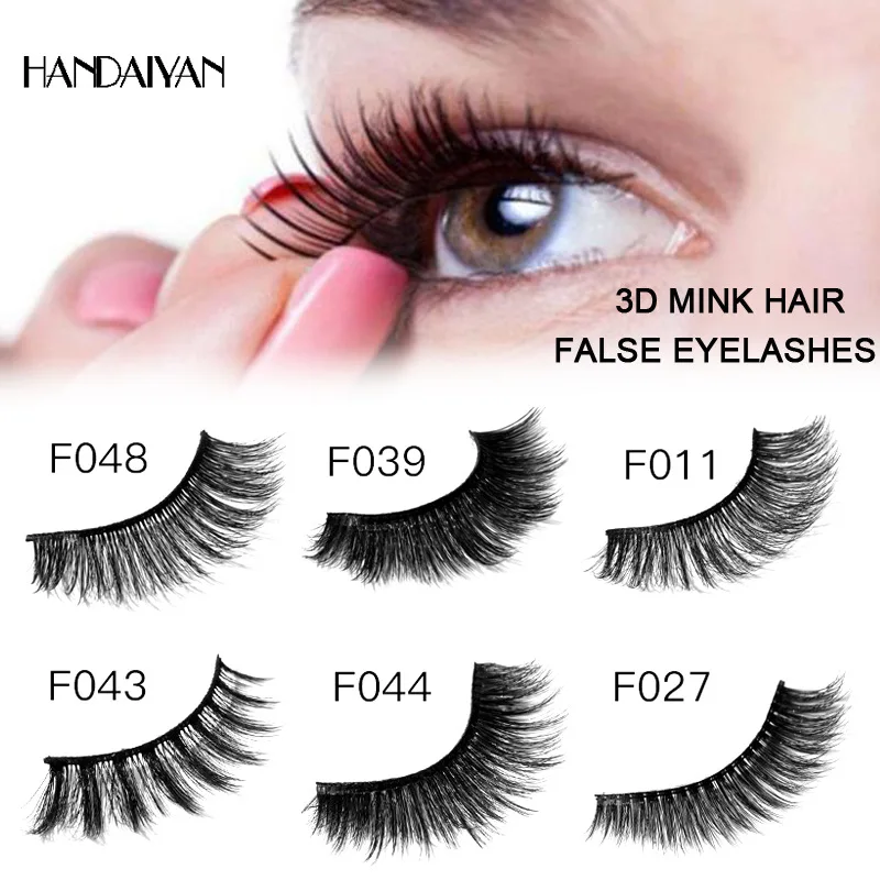 

DHL 3D Mink Lashes Natural False Eyelashes Dramatic Volume Falsche Wimpern Makeup Pestanas Postizas Extension Fake Eyelashes