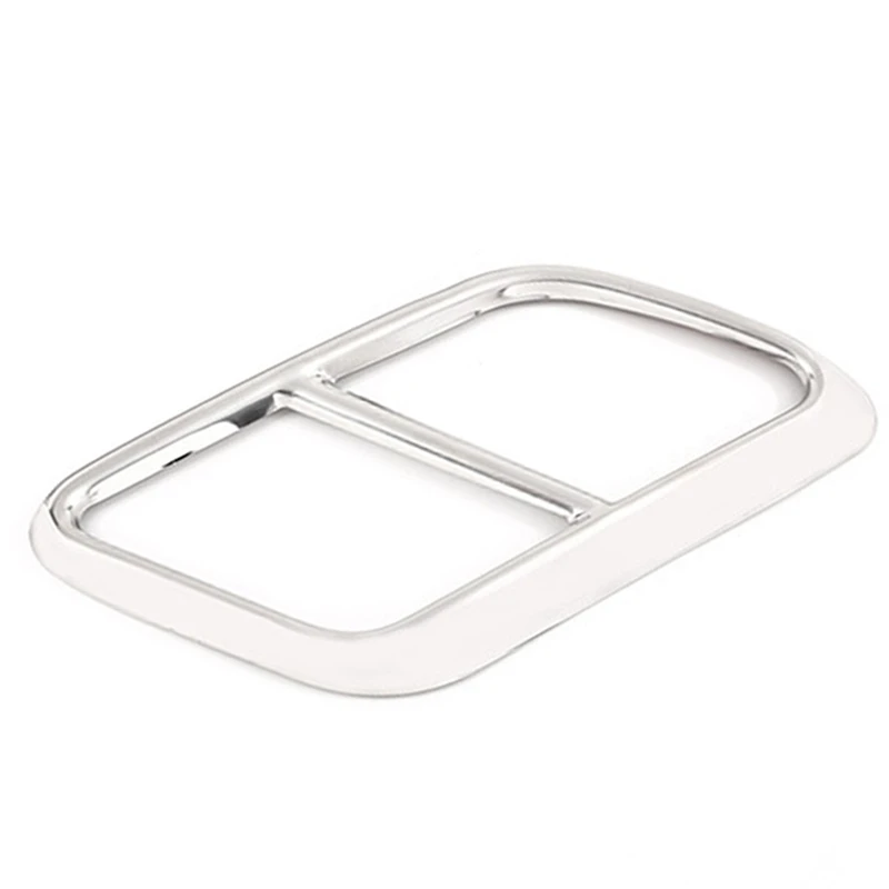 

2pair Rear Exhaust Muffler Tail Pipe Cover for Land Rover Range Rover Velar 2017-2020 Stainless Steel(Black&Silver)