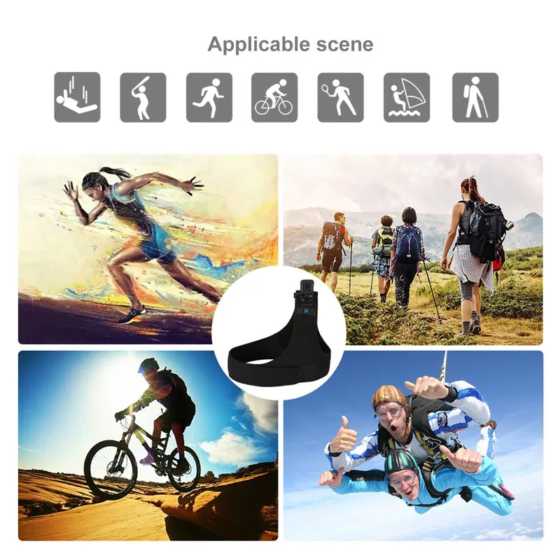 Камера с одним плечевым ремнем и регулируемым планшетом для GoPro Hero 8/7/6/5 OSMO Action Xiaoyi