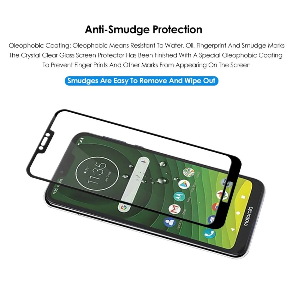 3D закаленное стекло для Motorola Moto G5S Z2 Z3 Z4 G7 Play One Vision Защита экрана Power Plus защитная