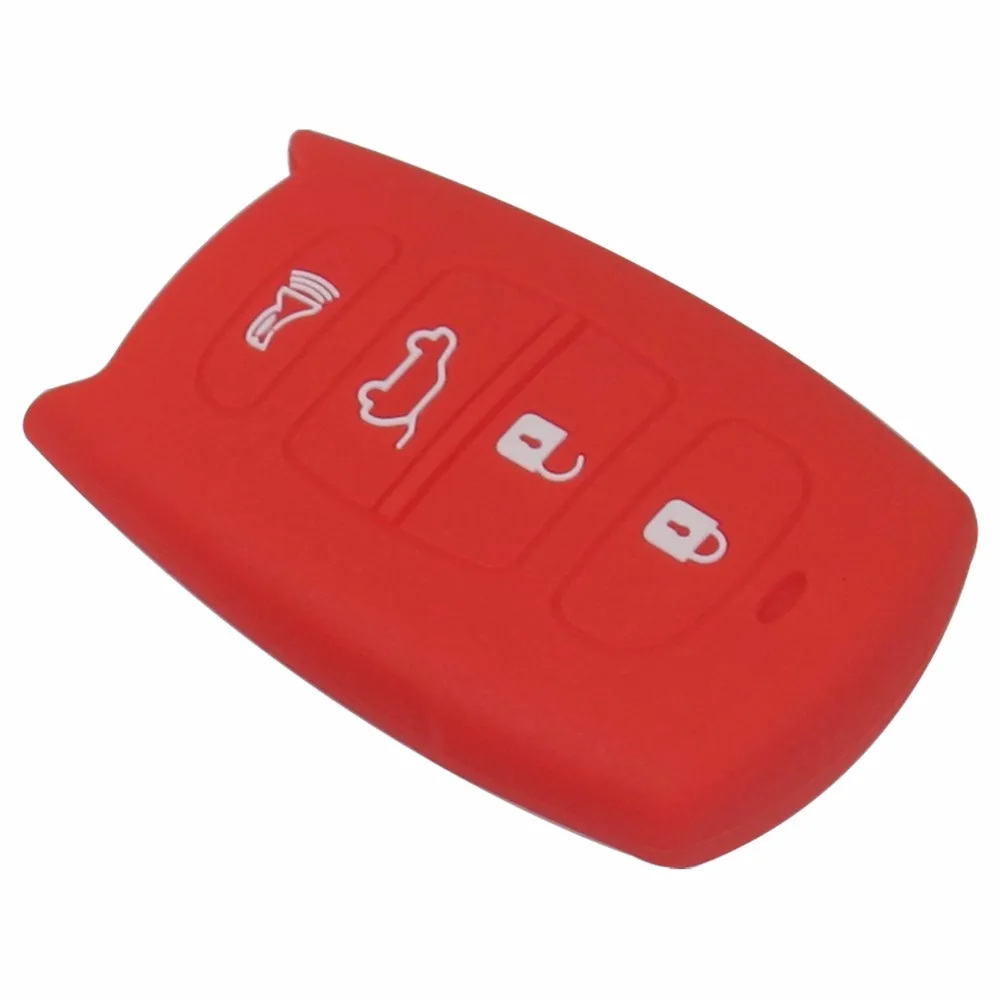 

jingyuqin Silicone Key Case For Toyota Remote Fob Cover 4 Button