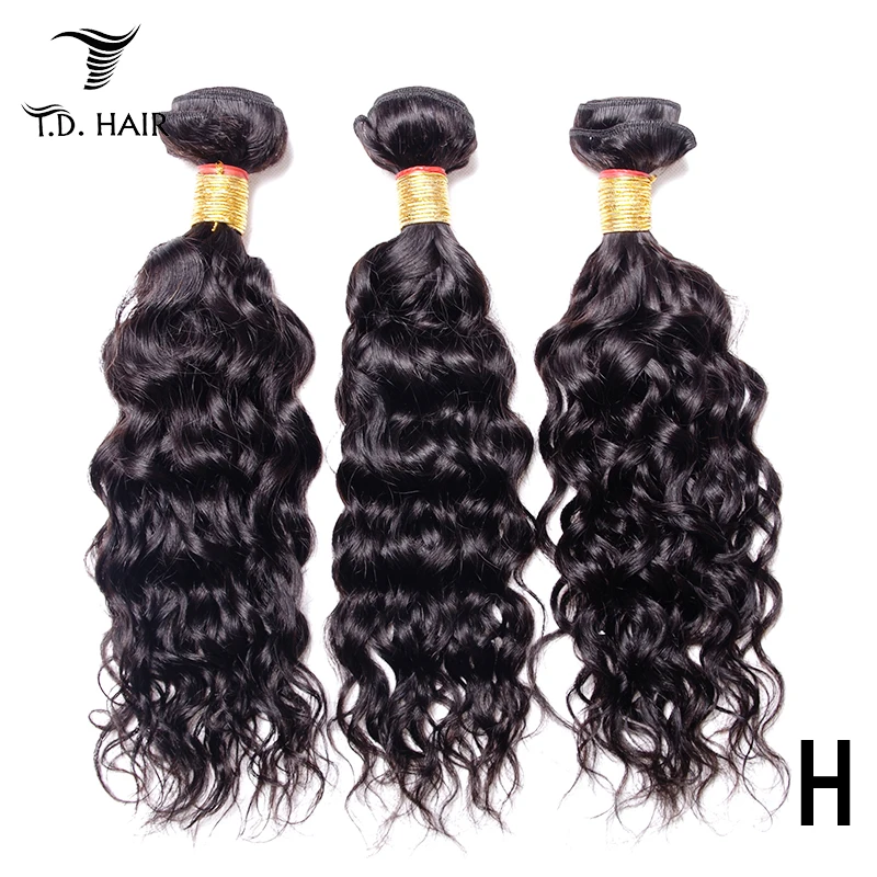 

3 пряди перуанских волнистых волос Remy, 100% натуральные волосы для черных женщин, 10-28 дюймов, волосы TD