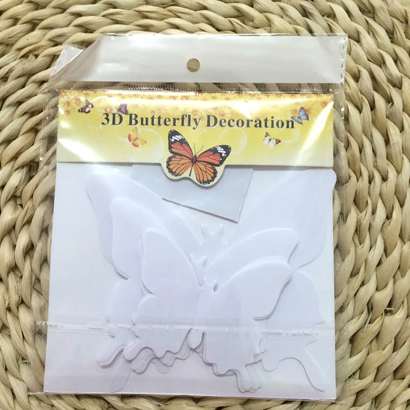Новые красивые 3D наклейки на стену с бабочками 12 шт. домашний декор для