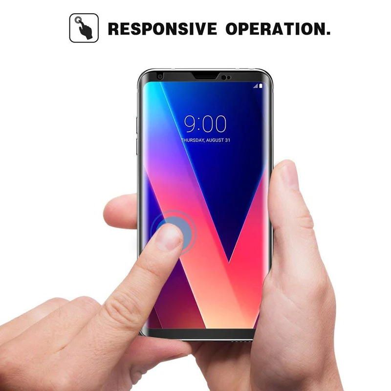 3D полное покрытие из закаленного стекла для LG G8 G7 G5 V30 V40 V50 Закаленное стекло Защитная пленка для экрана