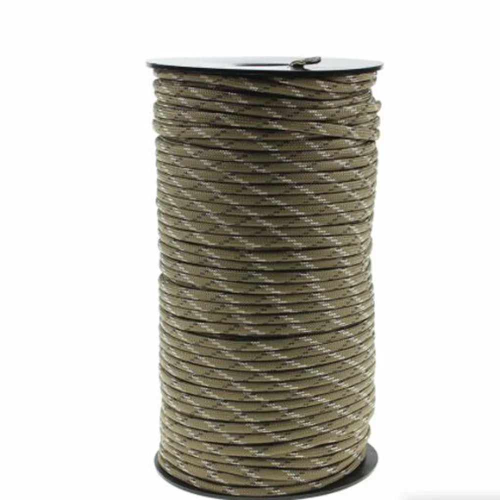 

New Arrival Colorful 7Core 100m Polyester Tent Rope Outdoor Rescue Parachute Rope Bracelet Accessories Climbing Hiking Supplies