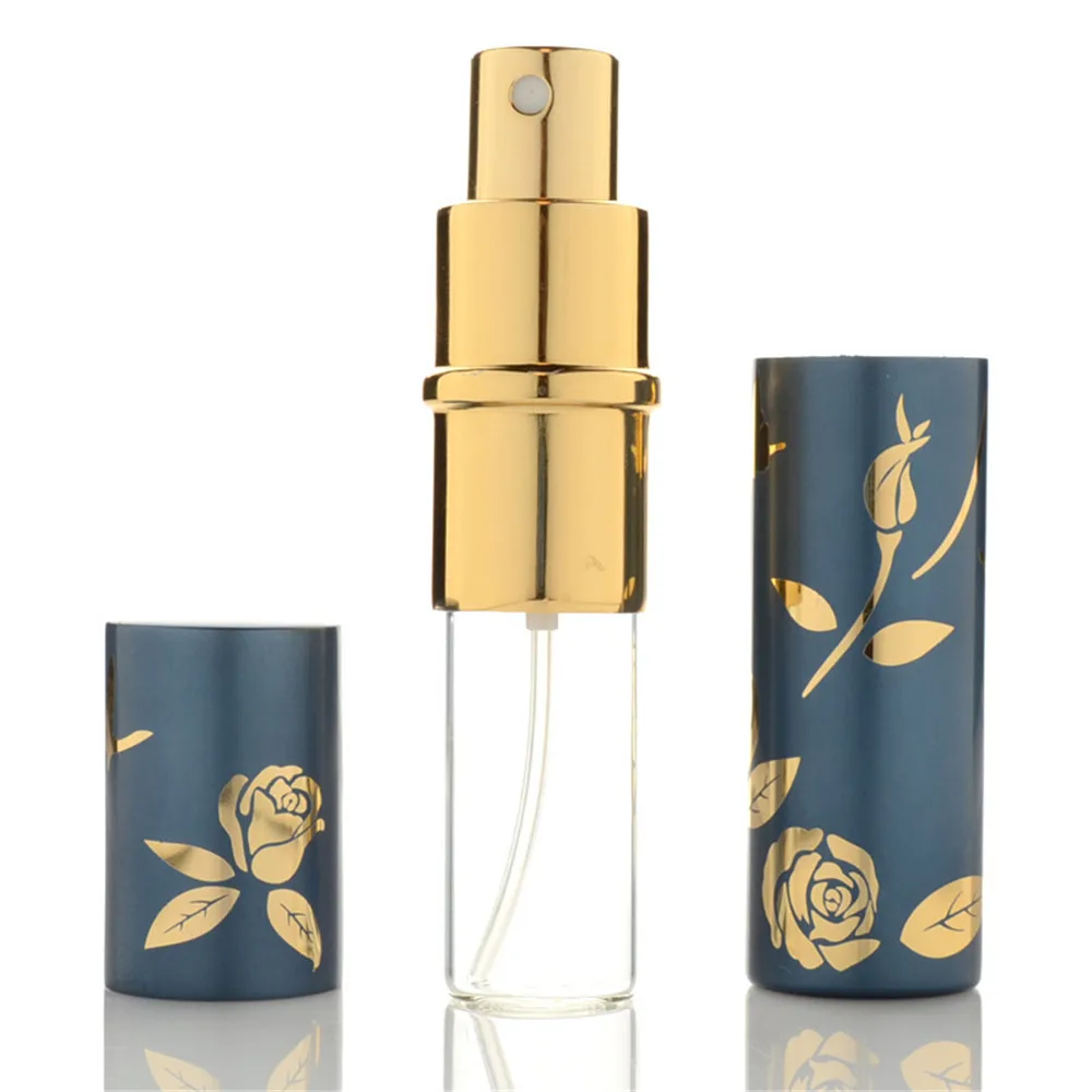 

10ml Portable Mini Refillable Perfume Spray Bottle With Scent Pump Metal Aluminum Empty Cosmetic Container Atomizer Sub-bottle
