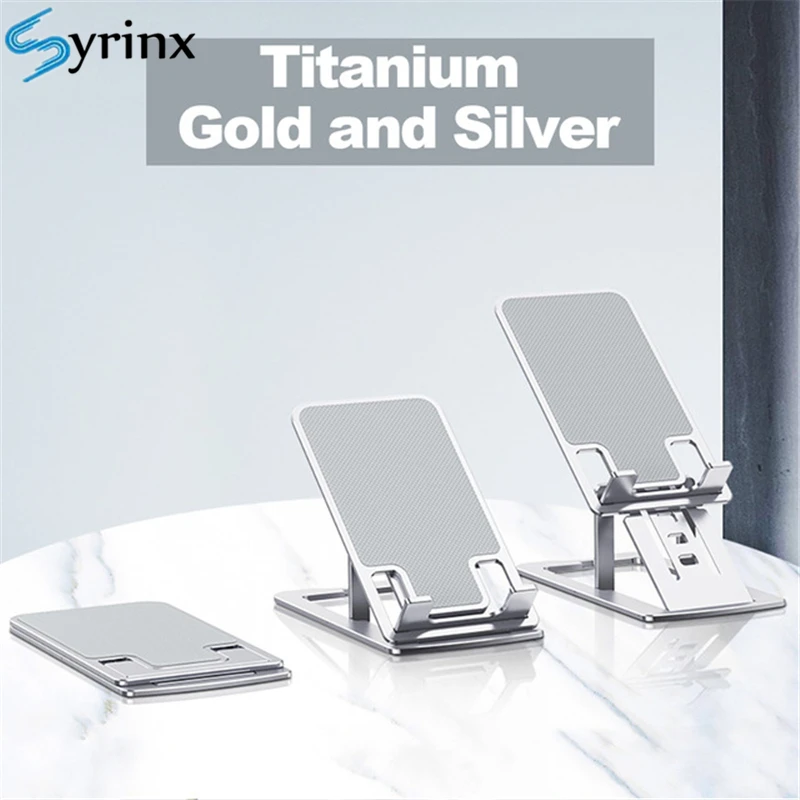 new slim folding metal desktop stand universal adjustable phone holder stand for iphone tablet phone desk stand mount support free global shipping