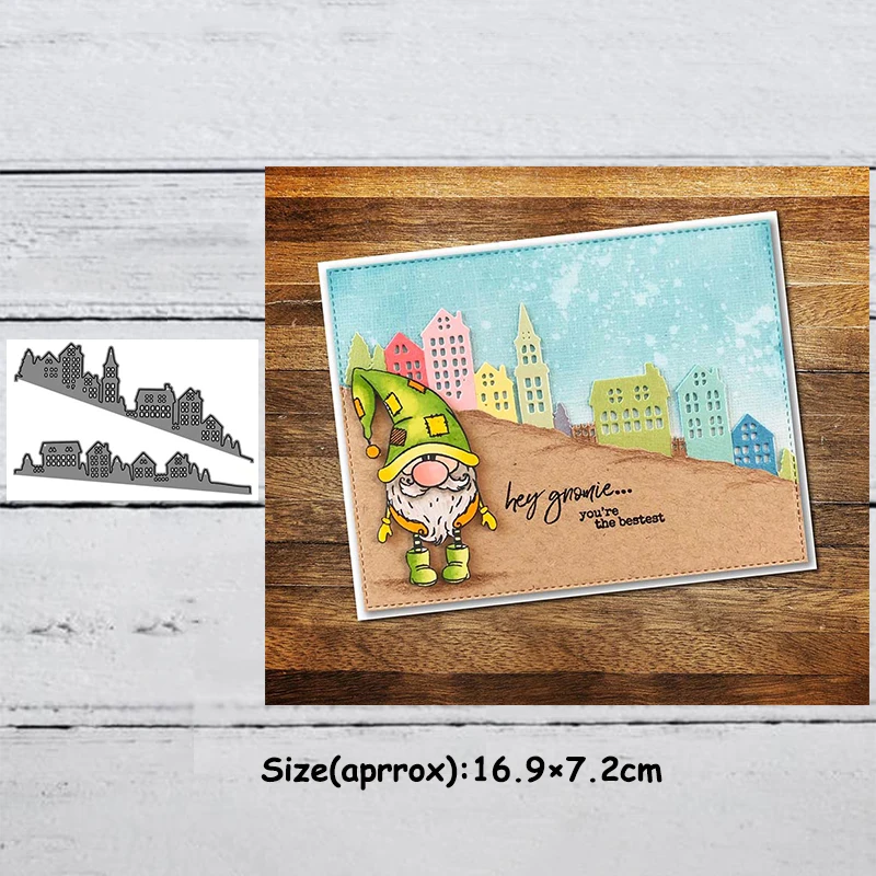 Обезьяна с высокой посадкой города трафареты для резки металла DIY Скрапбукинг