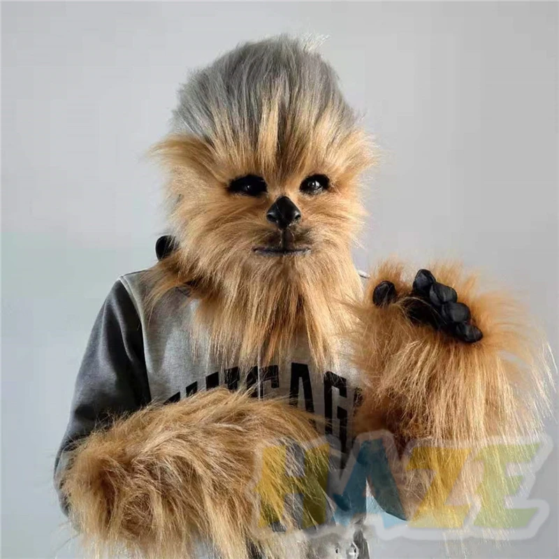 Звездные войны: Пробуждение силы Чубакка Косплей Маска и перчатки Хэллоуин