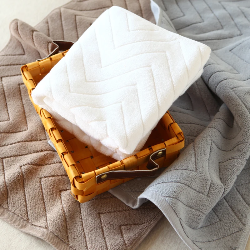 Коврик для ванной 45*75 см впитывающее полотенце из 100% хлопка в простом гостиничном