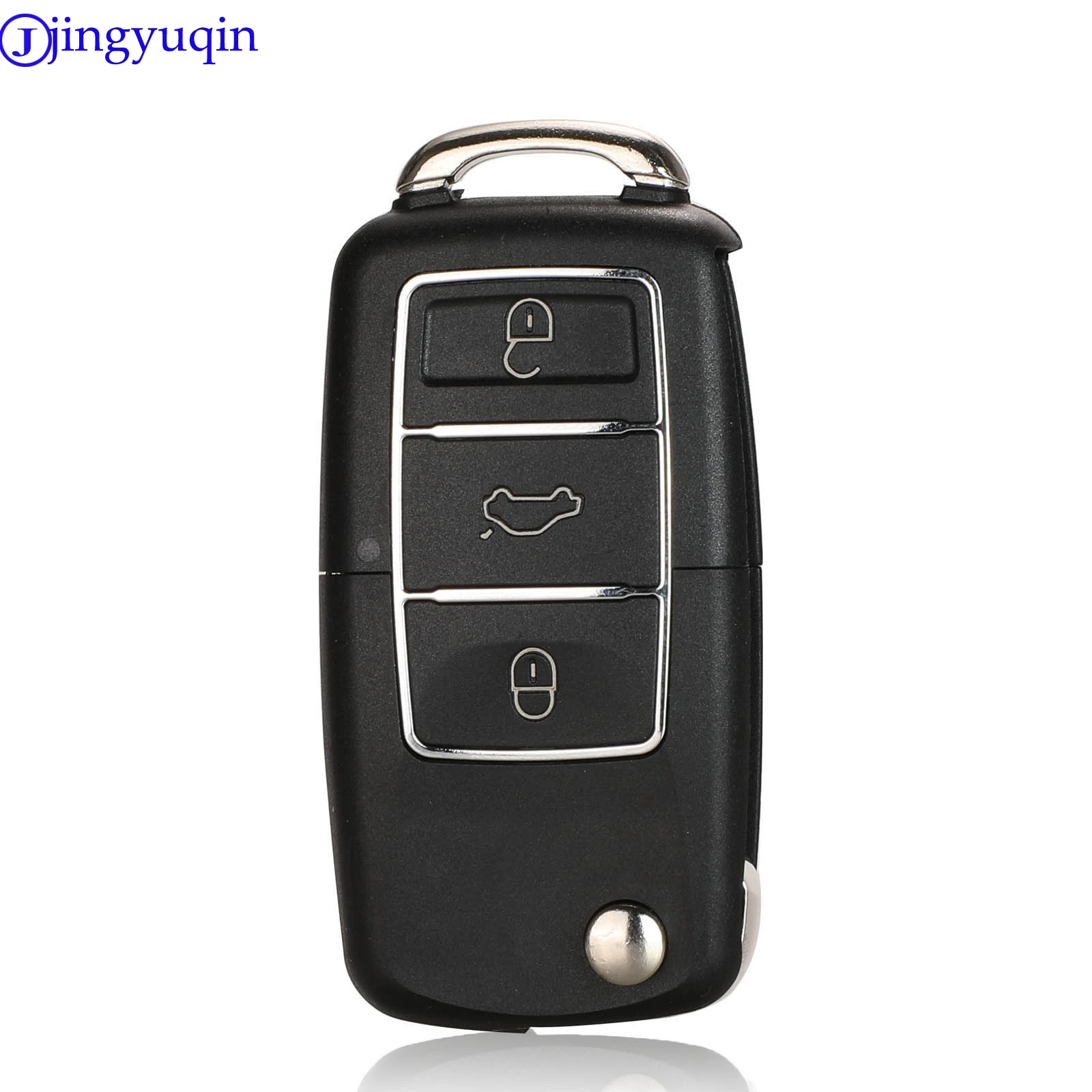 Складной автомобильный ключ jingyuqin без лезвия для Volkswagen Vw Jetta Golf Passat B5 B6 Beetle Polo Bora