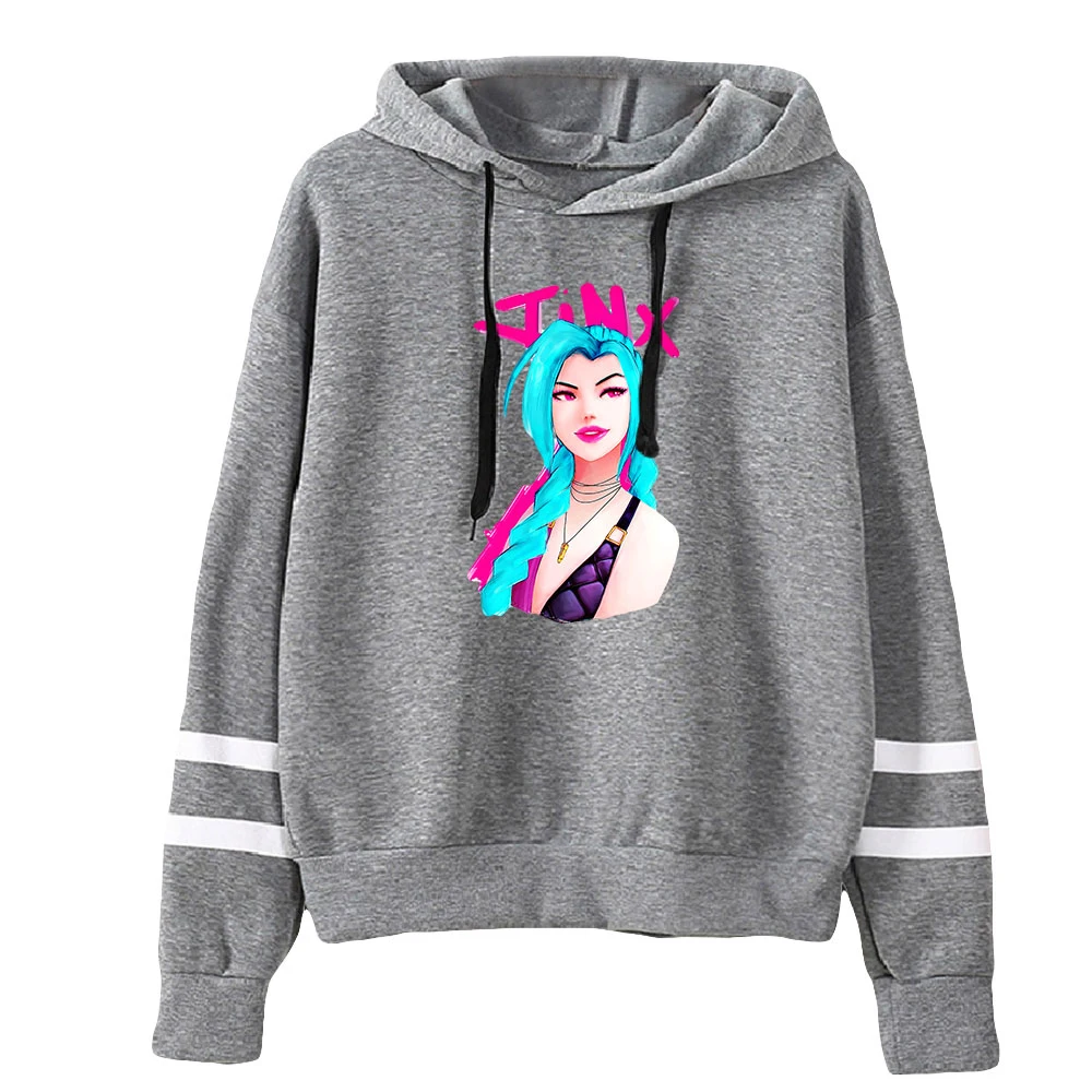 

Arcane Jinx Harajuku street style sunset curve hoodie tops