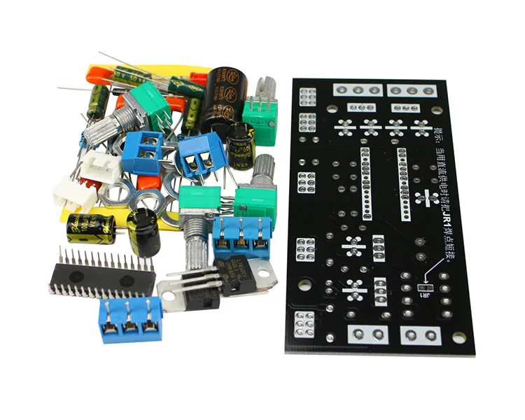 Kits GHXAMP UPC1892 предусилитель, плата управления тоном, комплекты, усилители для динамиков, DIY, мини предусилитель, высокие басы, регулировка 100x48 см - Цвет: Kits