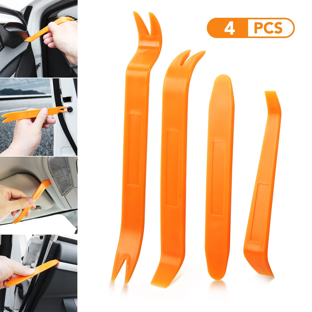 4 Kit Pry Removal Car Trim Tool Panel Door Radio Dash Audio Installer Clip Auto | Автомобили и мотоциклы
