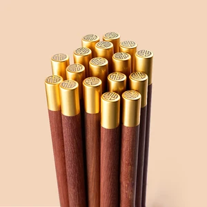 1Pair Chicken Wings Wooden Chopsticks Household Solid Wood Non-slip Anti-mold Mahogany Long Tachya High-Grade Chopsticks