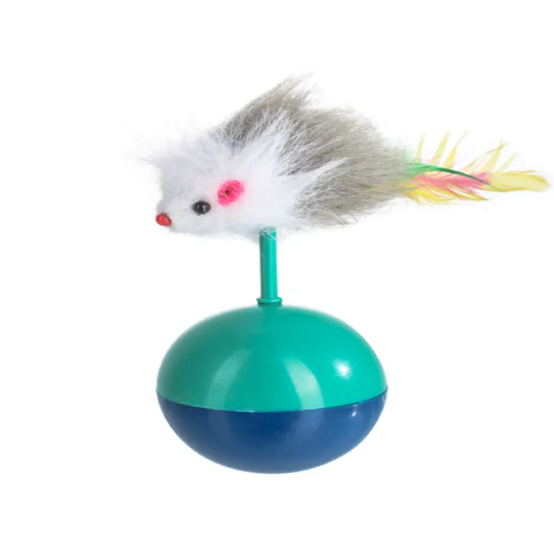 

Cat Toy Tumbler Cat Pet Supplies Funny Cat Mouse Feather Puzzle Cat's Toy Cat Ball Kitten