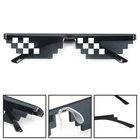Солнцезащитные очки Thug Life, мужские и женские, черные, с мозаикой