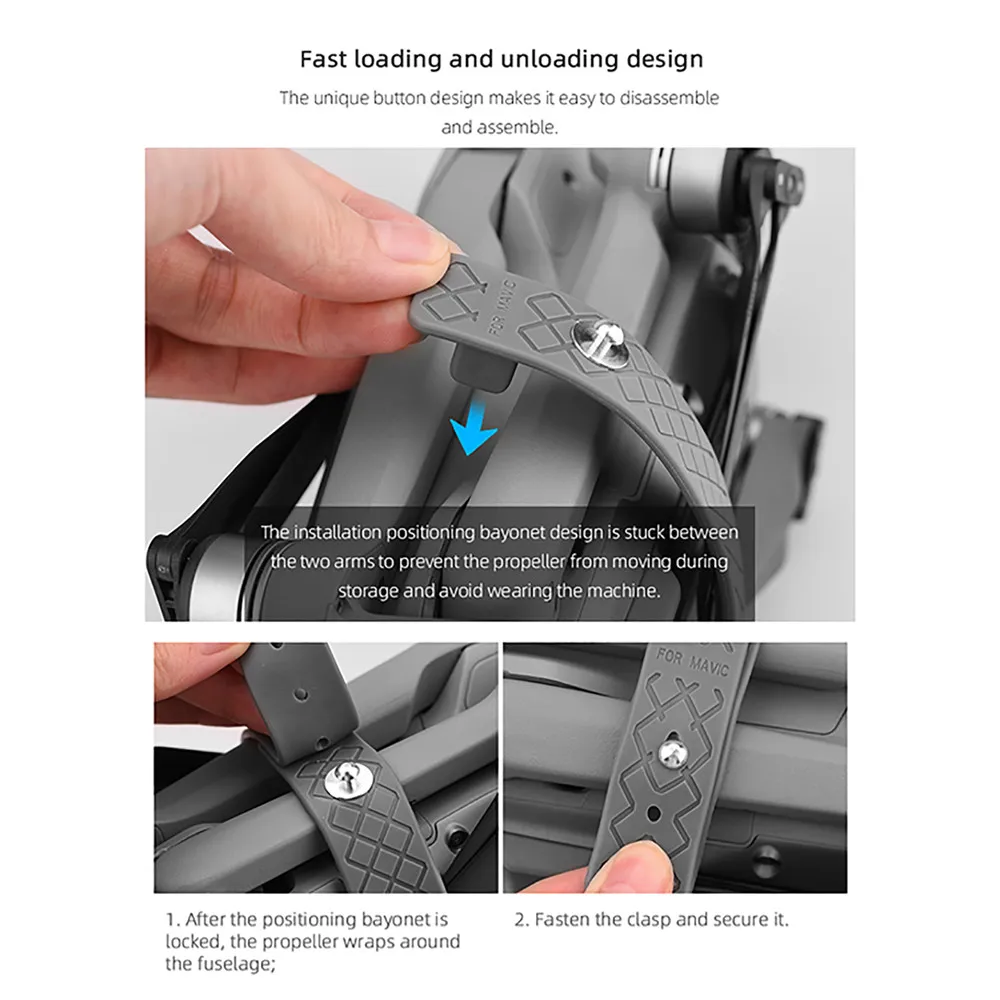 

Propeller Holder Fixing Strap For DJI Mavic Air 2 Fixer Propellers Blade Stabilizer Mount for DJI Mavic Air 2 Drone Accessories