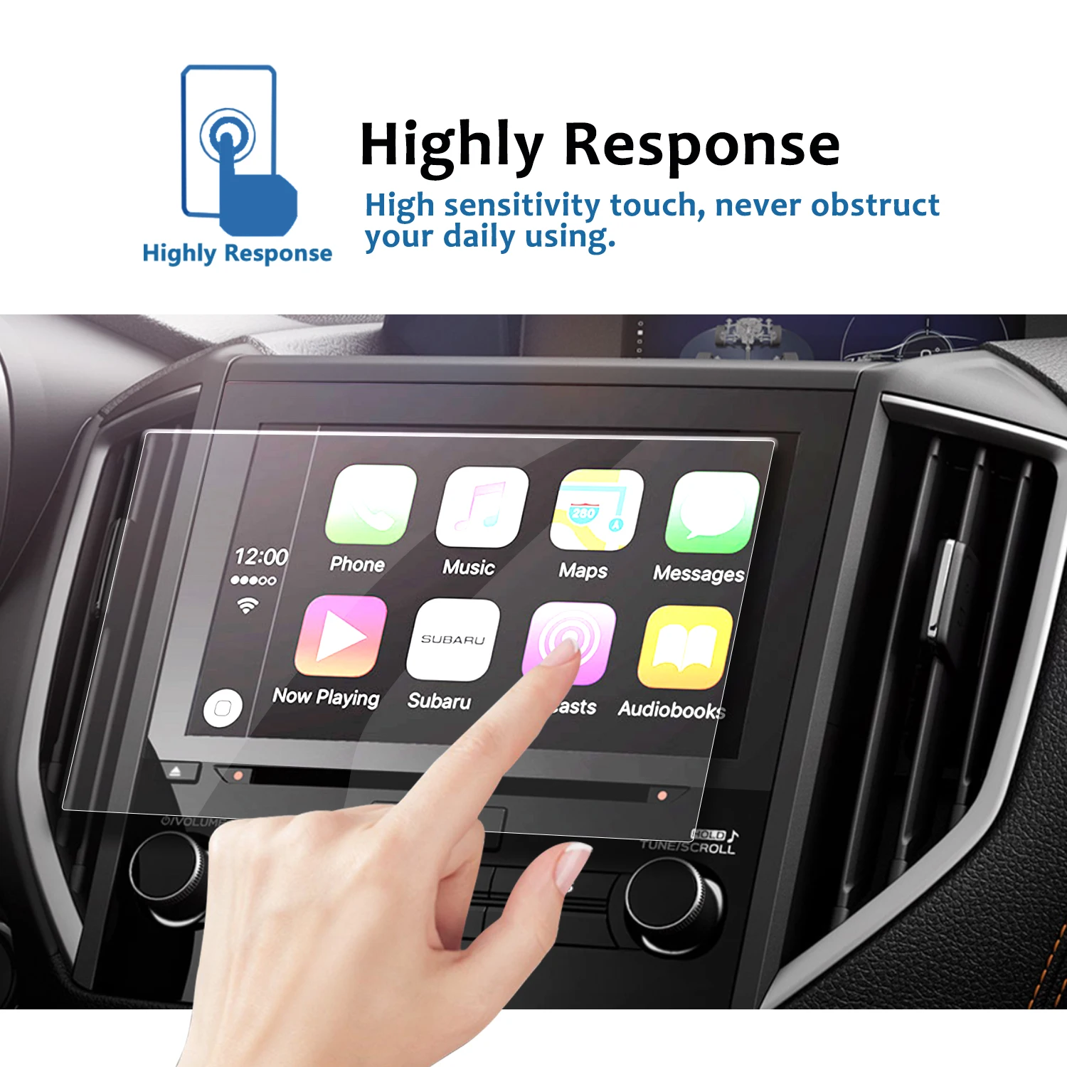 LFOTPP For Subaru Forester Car Navigation Tempered Glass Screen Protector Display Film Auto Interior Protective Sticker