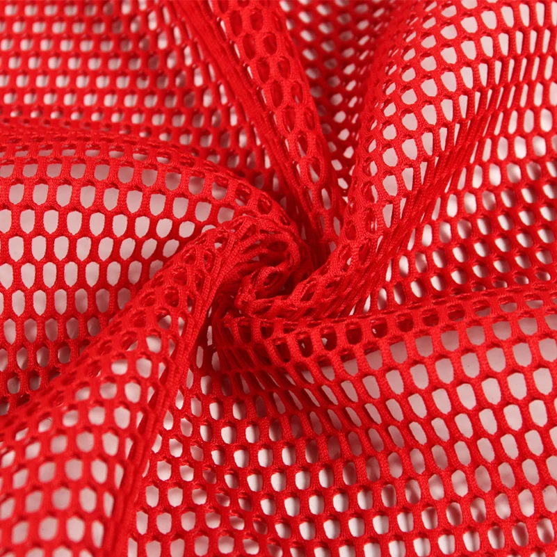 

Hexagonal Hole Breathable Stylish Air Mesh Polyester Fabric for Sewing Dresses Clothes DIY Handmade