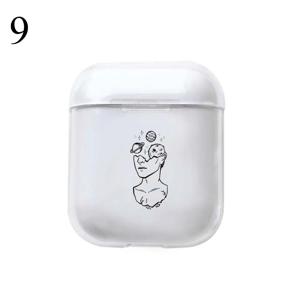 9 Модный 1 шт. Прозрачный жесткий чехол для Apple Airpods чехол Аксессуары для наушников Защитный рукав противоударное покрытие для наушников - Цвет: 9