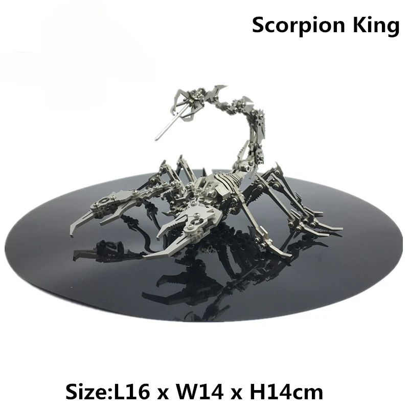 

3D Metal Model Chinese Zodiac Dinosaurs western fire dragon DIY Assembly models Toys Collection Desktop For Adult Children