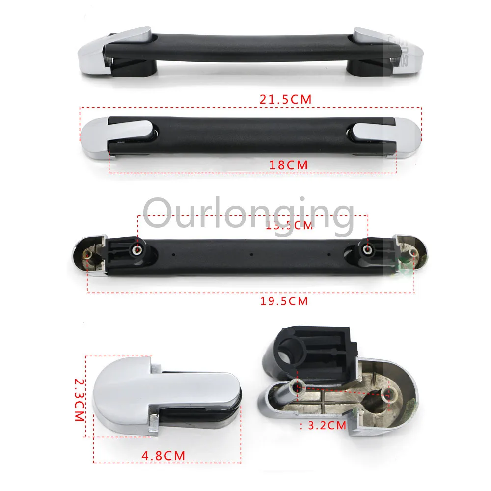 2 шт. 18 см B030 гибкий чемодан Пластиковый запасной ремешок ручка Замена|Ручки