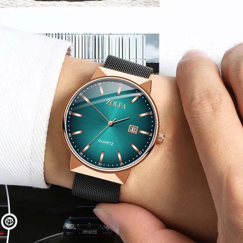 Часы наручные мужские кварцевые в ретро стиле классические модные дизайнерские