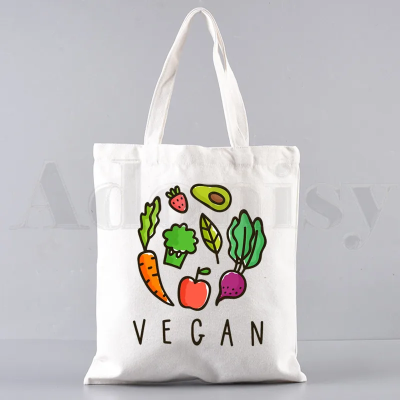 

Веганских материалов Графический подарок для веганских материалов друзей сумочки Kawaii сумки на плечо Повседневная для девочек, Сумки из нат...