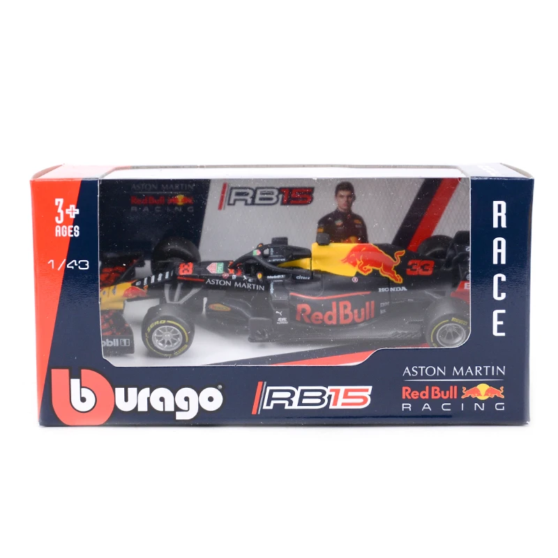 Bburago 1:43 2022 Red Bull RB18 RB16B RB15 RB14 RB13 #1 #33 #11 F1 Racing Formula Car Static Simulation Diecast Alloy Model on - Модель автомобиля Формулы-1 Bburago 1:43 2022 Red Bull RB18 RB16B RB15 RB14 RB13 #1 #33 #11 из сплава с имитацией статической 