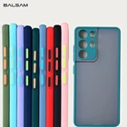 Противоударный армированный матовый чехол для Samsung S21 Note 20 Ultra Plus S21 FE S9 S10 A12 A32 A42 A72 A52 M52 A13