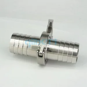 Штуцер для шланга 38 мм x 1,5 дюйма, набор с тремя зажимами, санитарный фитинг из нержавеющей стали SUS304, три клевера для домашнего пивоварения