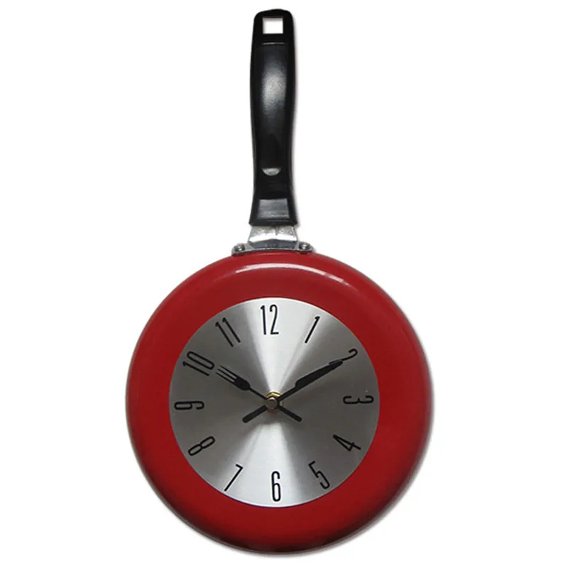 Small 8 Inch shi le Pot Clock Metal Flat-bottom Creative Fashion Wall Quartz | Дом и сад