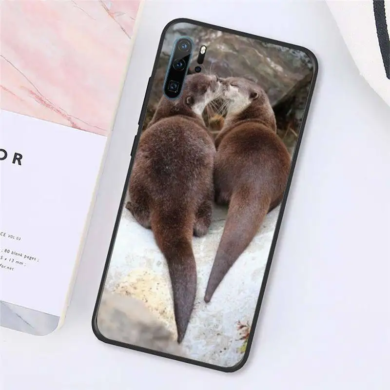 

Cute Animal otter Phone Cases For Huawei honor Mate P 10 20 30 40 Pro 10i 9 10 20 8x Lite Y91C V17 6.38 6.44