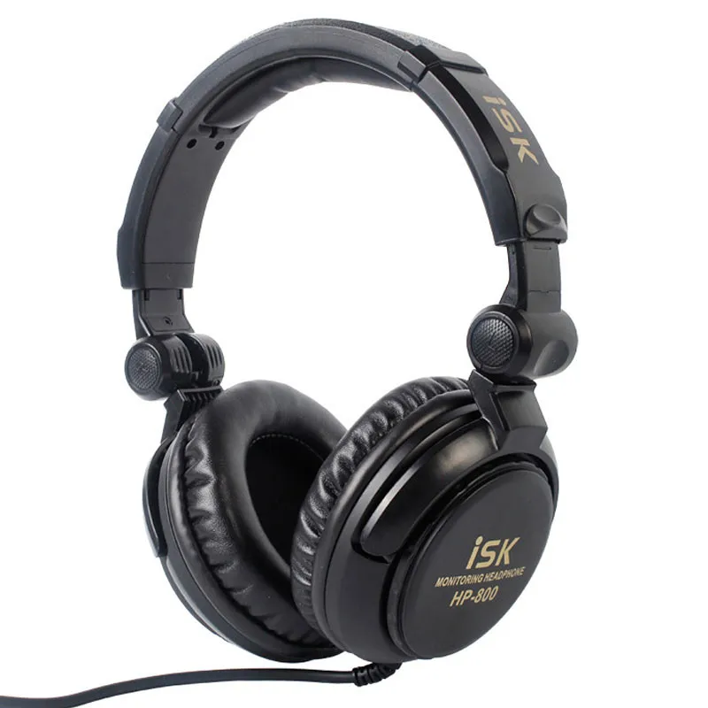 Оригинальные наушники ISK HP 800 Auriculares для студийного мониторинга Накладные Hifi с