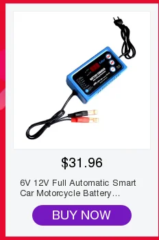 12 V автоматическое автомобильное зарядное устройство для авто мотоцикла свинцово-кислотные батареи интеллектуальная зарядка 12 V Вольт 6 A AMP