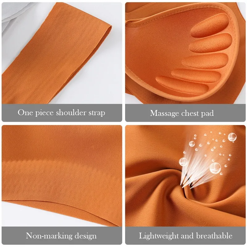 Бюстгальтер пуш-ап бесшовный однотонный без косточек | Женская одежда