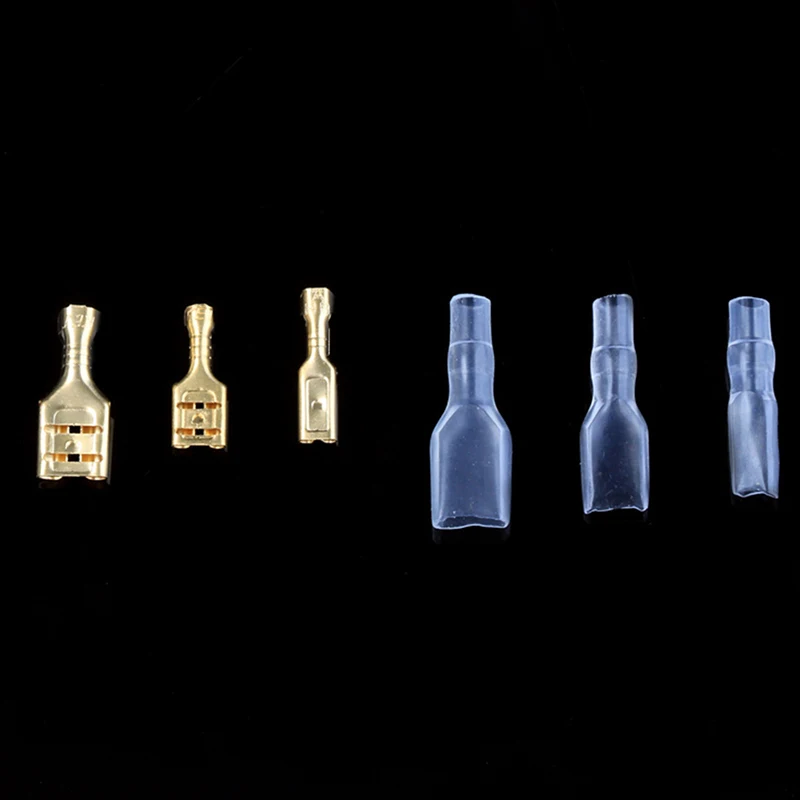 

120pcs Box Set Crimp Insulating Terminal Female Spade Connector Sleeves