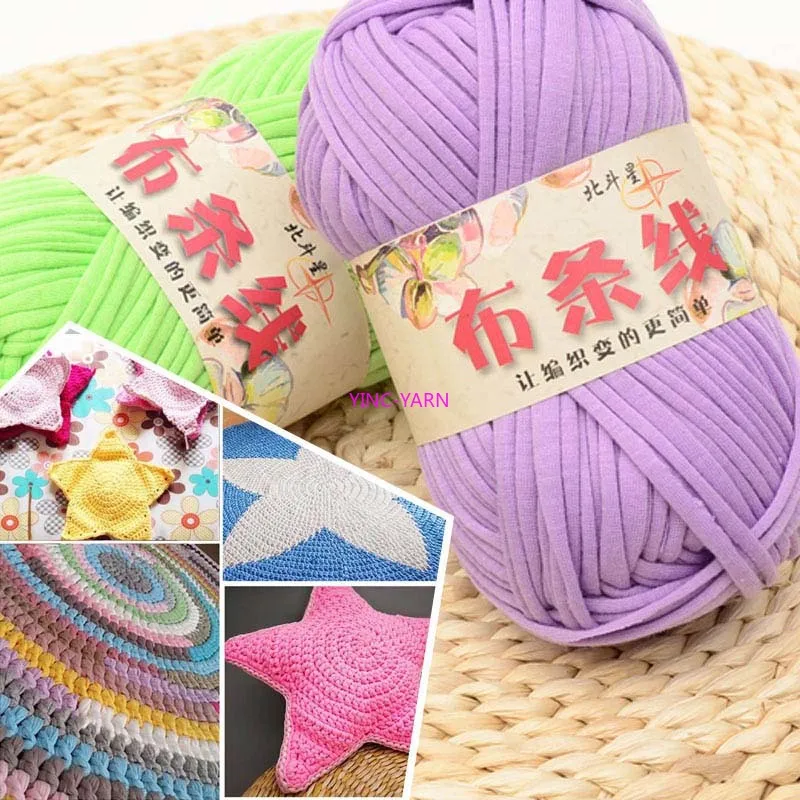 Вязаная ковровая пряжа 100 г Хлопковая Сумка ручная работа вязание крючком