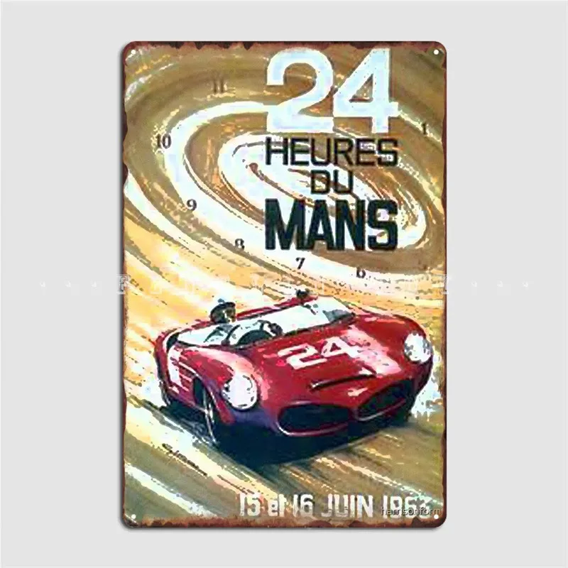 

Lemans 63 Metal Plaque Poster Retro Pub Plaques Cave Pub Tin Sign Posters