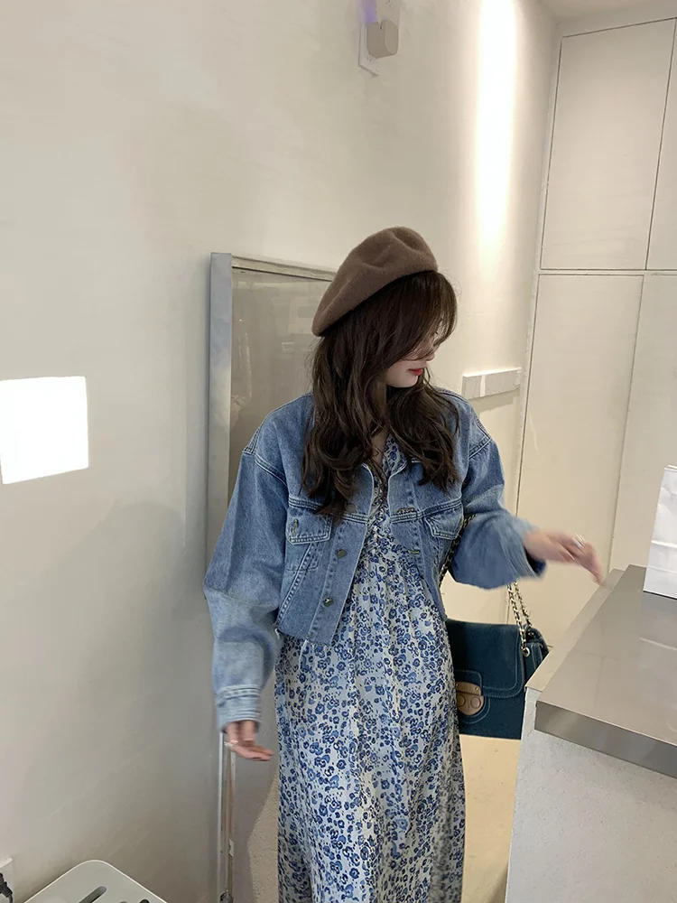 Платье женское шифоновое с V-образным вырезом и цветочным принтом | Женская