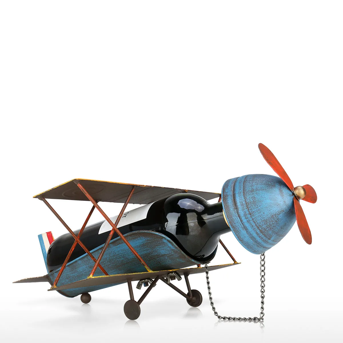 Держатель для винной бутылки самолёт Винная стойка виски металлический