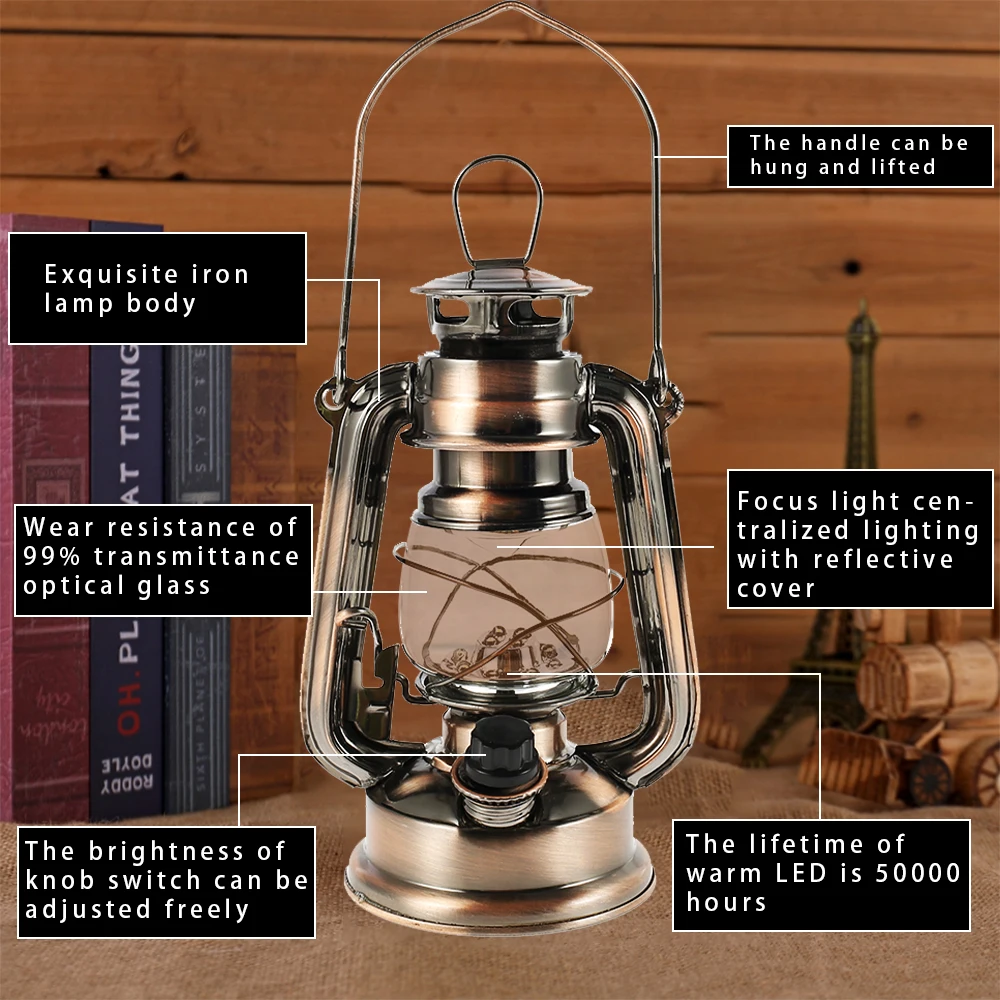 Винтажный светодиодный фонарик на батарейках настольная лампа для бара кофейни